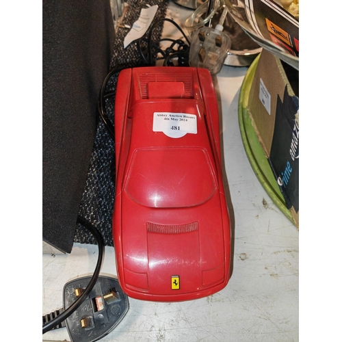 481 - Retro Ferrari Shaped Telephone