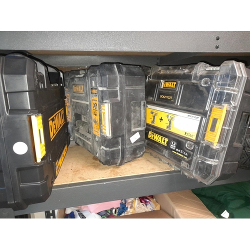 64 - 3 Dewalt Stacking Boxes