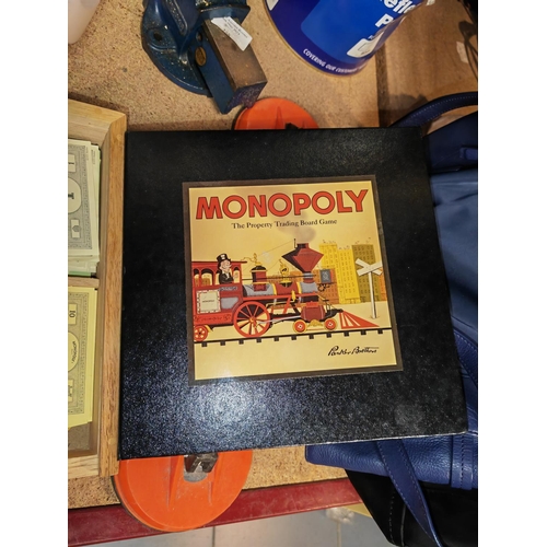 254 - Monopoly Board Game In Wooden Box