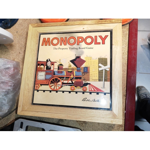 254 - Monopoly Board Game In Wooden Box