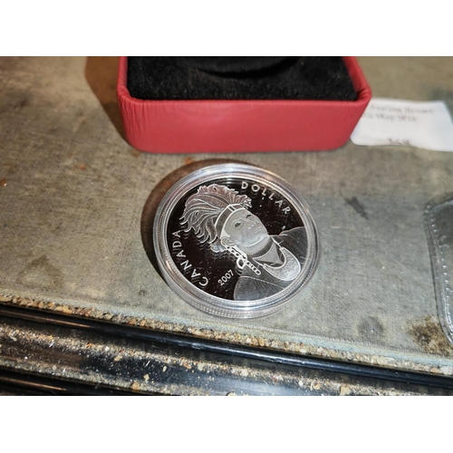 366 - 2007 Proof Silver Canadian Dollar With Box And Certificate