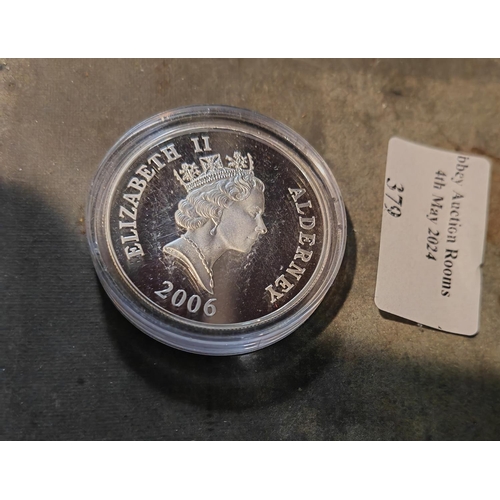 379 - Alderney $5 2006 Silver Proof Coin