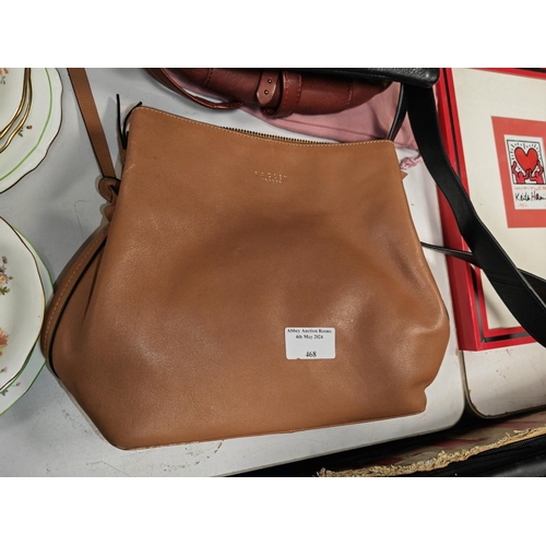 468 - 3 Radley Hand Bags One Black, Two Brown