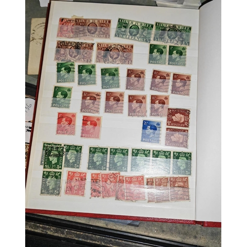 567 - Red Stock Book Of Gb Stamps