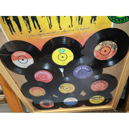 546 - Large Framed Set Of Reggae Records