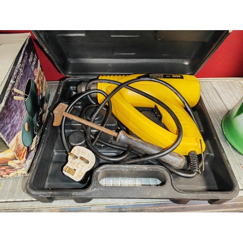 661 - Household Tool Kit In Case Plus A Hot Air Gun