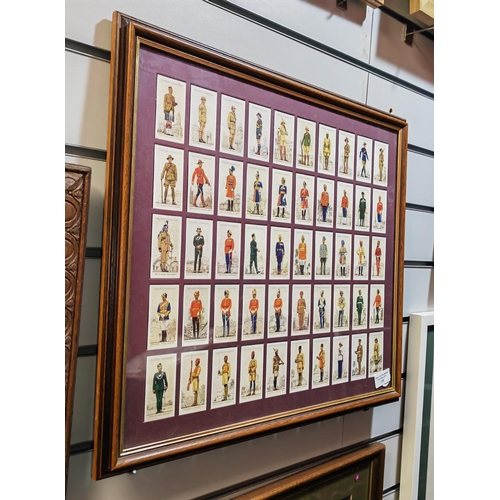 110 - Framed Full Set Of Cigarette Cards