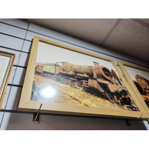 112 - 4 Framed Railroad Prints