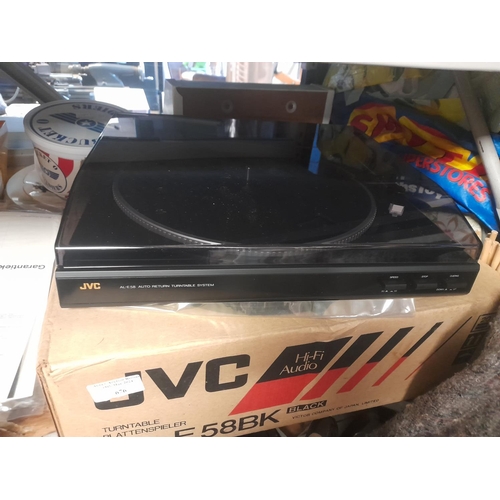 676 - Jvc Turntable Model No AL/E58 In Box