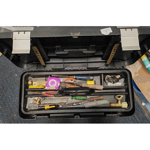 28 - Stanley Tool Box With Contents