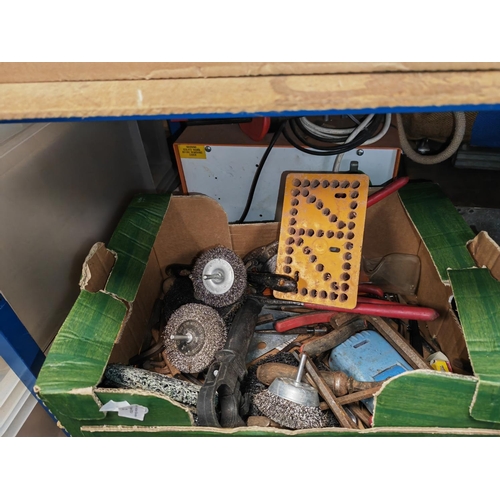 32 - Box Of Wire Buffing Wheels, And Others Tools