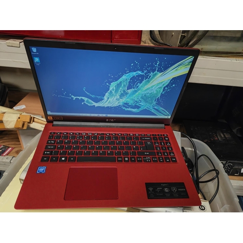 664 - Acer A315/34 Laptop In Working Order Spec Intel Celeron N400 Cpu 1.1Ghz Processor, 4Gb Ram, 118Gb HD... 