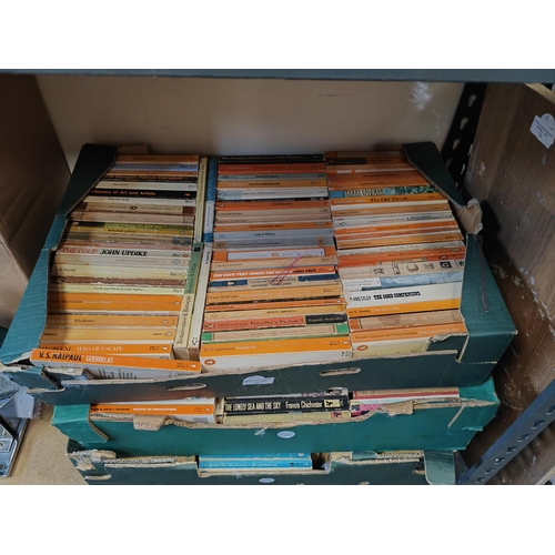 82 - 3 Boxes Of Vintage Paperback Books Including Penguin, Pelican, Puffin, Pan, Corgi & More