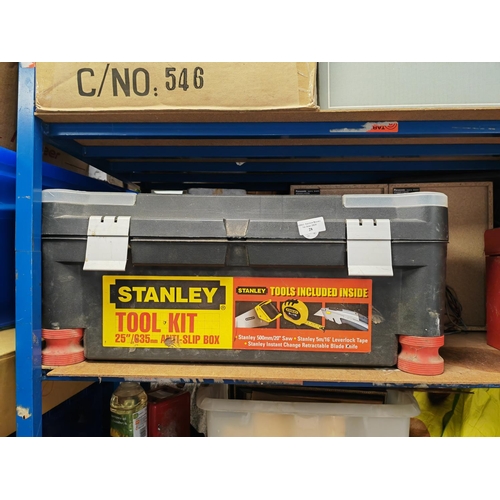 28 - Stanley Tool Box With Contents