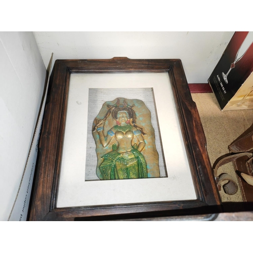 150 - 3 Framed Indian Dancer Diorama