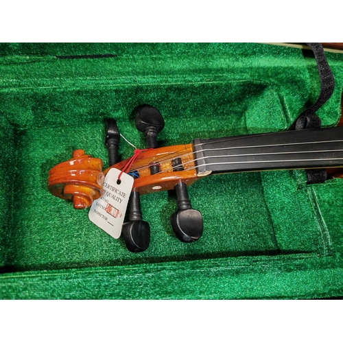 465 - Violin With Bow In Case