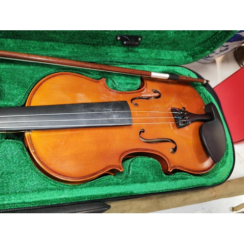 465 - Violin With Bow In Case