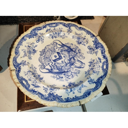 499 - Set Of Minton Amorial Plates All Repaired