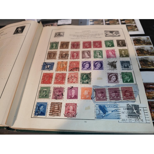 529 - Green Stock Album Of Stamps