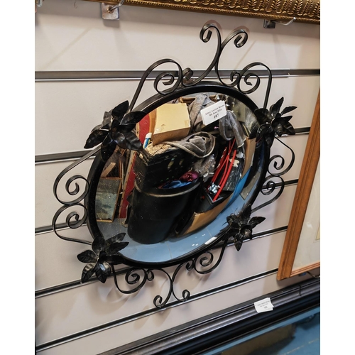 107 - Decorative Metal Framed Mirror