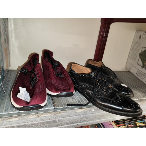 129 - Pair Of Brogues And A Pair Of Trainers