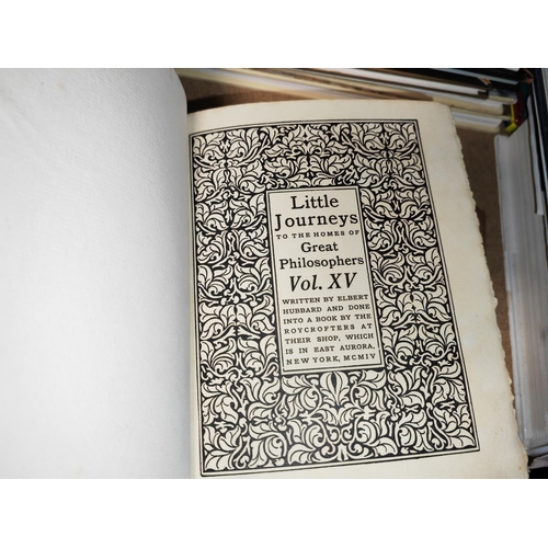 13 - Elbert Hubbard Little Journeys To The Homes Of Great Philosophers. 12 Volumes In 2 Books 1904 First ... 