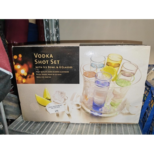 131 - Vodka Shots Glass Set In Box