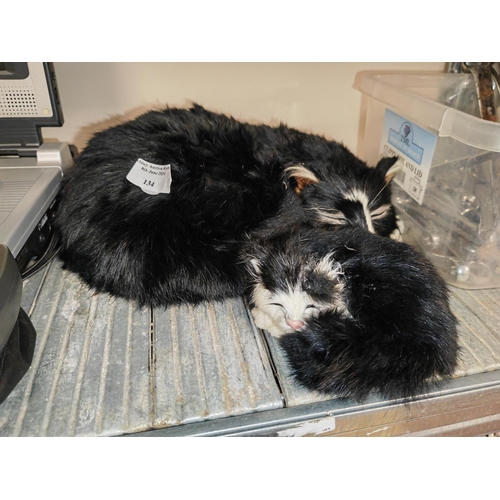 134 - Mother And Child Cat Figures The Cat That Was On Hms Amethyst