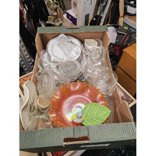 168 - Box Of China And Glass