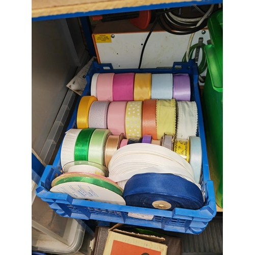 36 - Tray Of Assorted Ribbons Unused