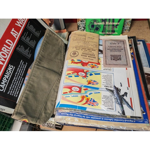 4 - Folder Of Ww2 Magazines And A Berry Plus Ration Book