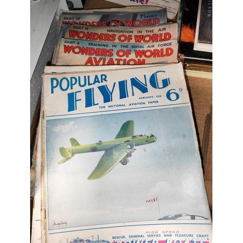 10 - 30 Aviation Magazines From 1930'S - 50'S