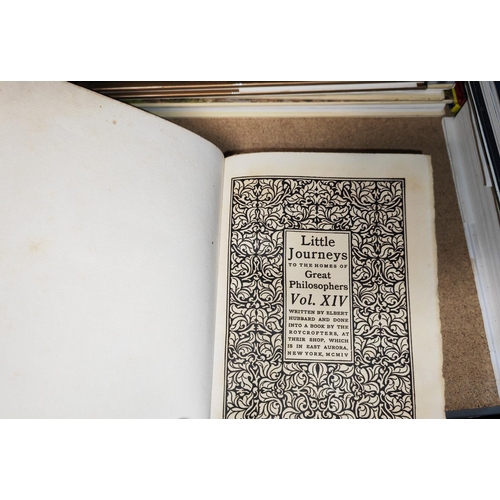 13 - Elbert Hubbard Little Journeys To The Homes Of Great Philosophers. 12 Volumes In 2 Books 1904 First ... 