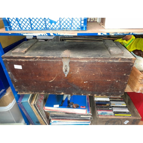 30 - Wooden Ammo Box With Some Tools