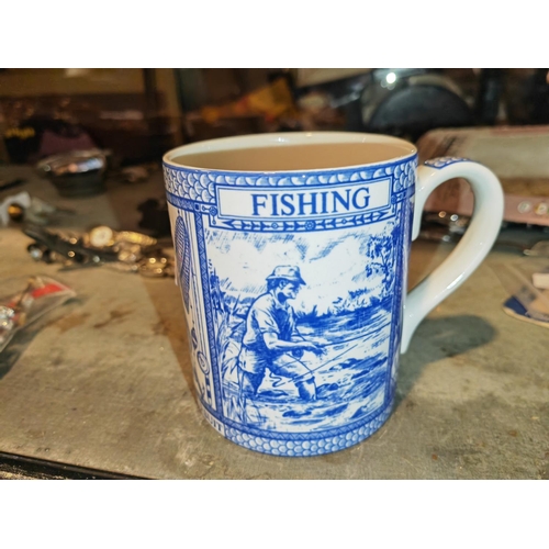 372 - Spode Blue Room Fishing Mug