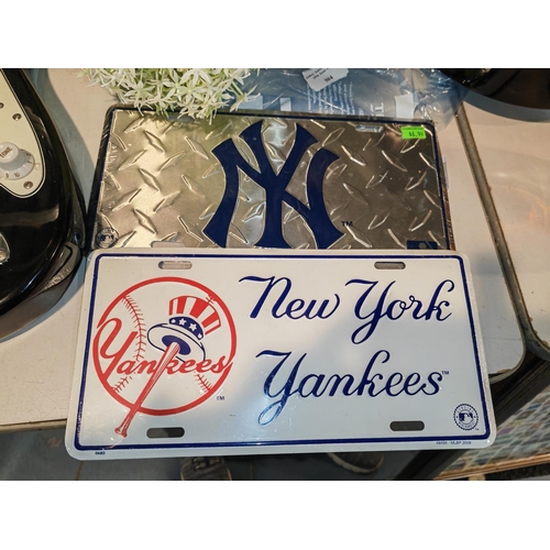 504 - 2 Unused Sealed New York Yankees Number Plates