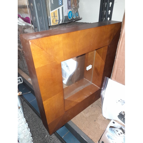 727 - Wooden Framed Mirror