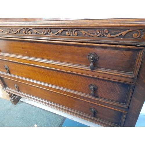 63 - Oak 3 Drawer Chest