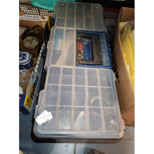 257 - Large Blue Tool Box With Tools In The Bottom