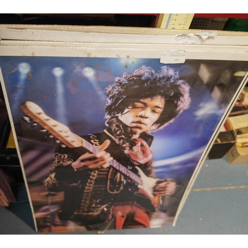 261 - Selection Of Hologram Pictures On Card Of Jimi Hendrix, Michael Jackson Etc