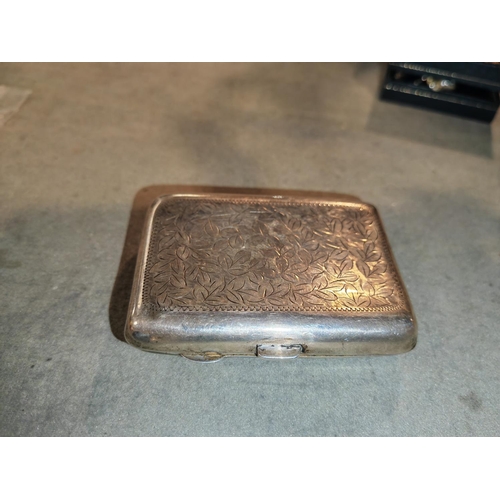 343 - Silver Cigarette Case Weights 67Gms