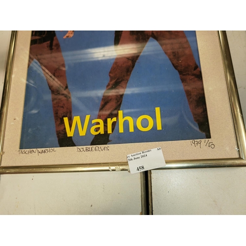 458 - Ltd Edition Framed Andy Warhol Taschen Print