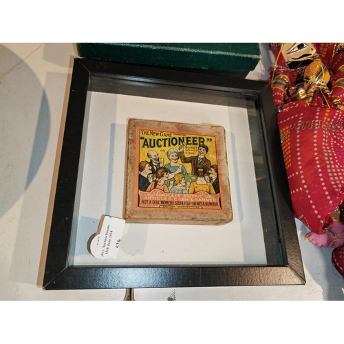 526 - 1900 Framed Auctioneer Game