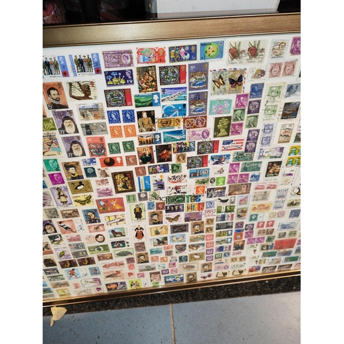 537 - Selection Of Stamps In Frame