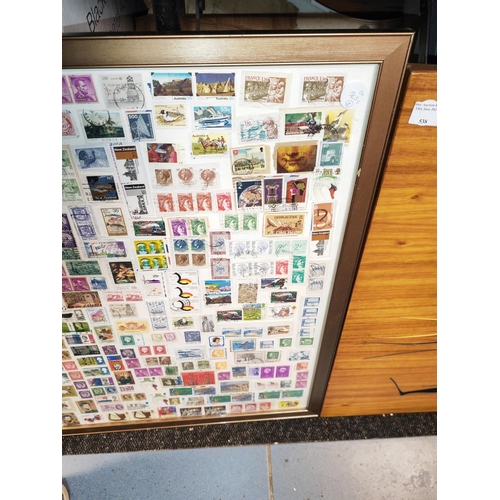 537 - Selection Of Stamps In Frame