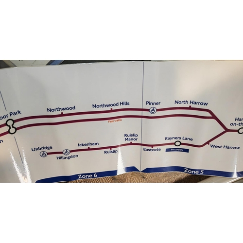 571 - 2 London Underground Metropolitan Carriage Maps