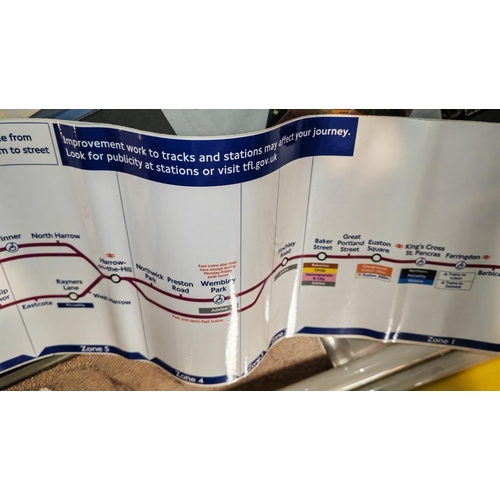 571 - 2 London Underground Metropolitan Carriage Maps