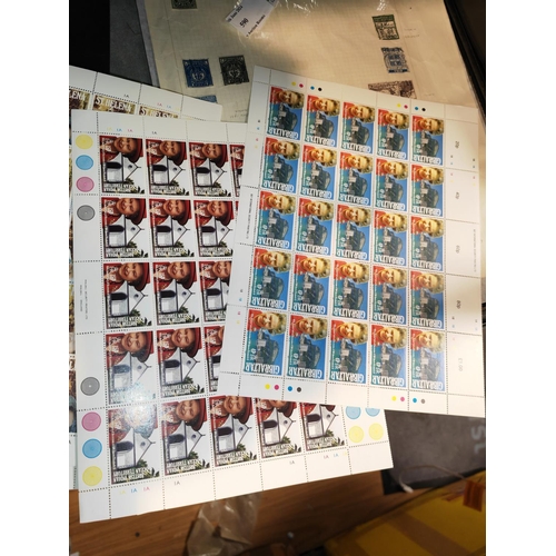 576 - 9 Different Full Stamp Sheets Of British Royalty Mint Commonwealth Countries