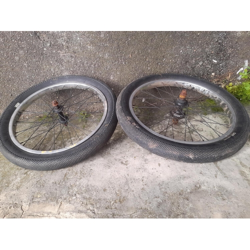 720 - 2 Bmx Wheels With Van Tyres