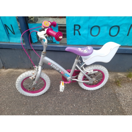 733 - Girls Lulu Push Bike With Basket